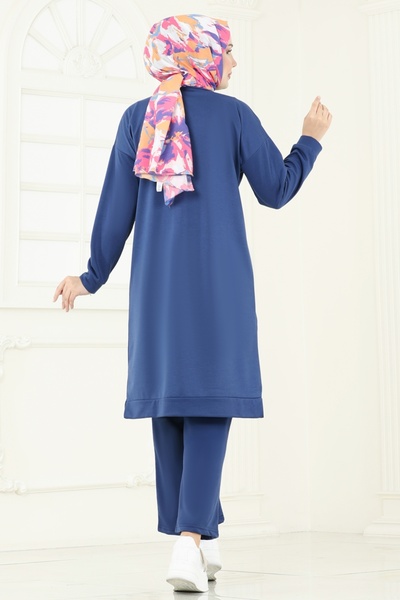 ModaMerve Arma Detay İkili Takım 6033UZ662-MS İndigo