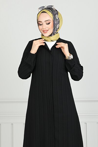 ModaMerve Gizli Düğmeli İkili Takım 5676EDF311-MS Siyah