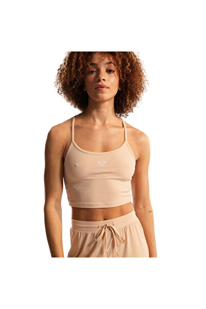 Roxy Rise&Vibe Rib Kadın Pembe Günlük Stil T-shirt ERJKT04116-TGE0