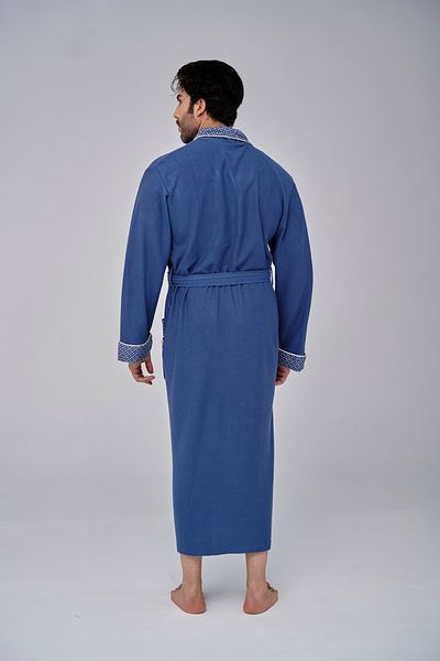 Nuşa Robă pentru bărbați din bumbac bambus cu lanț cu guler elegant