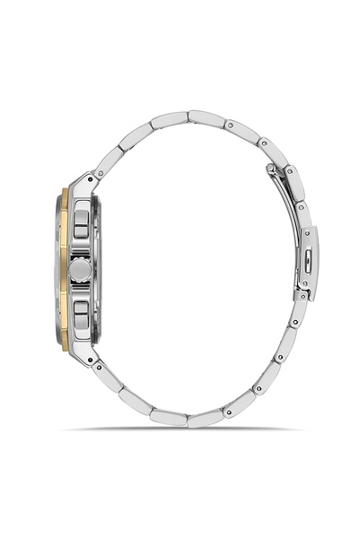 FERRO Silver Steel Cord Men's Wristwatch Fm11590Awt-D6 Functions Active 3 Atm Water Resistant