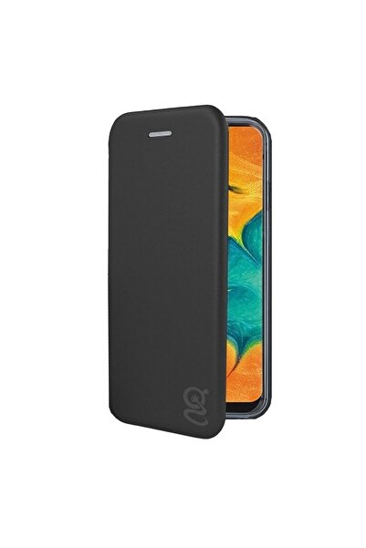 Gekko Mobile » Husă cu clapă pentru Oppo A12s, buzunar pentru card, închidere magnetică, funcție stand, Gekko Elegance, NEGRU