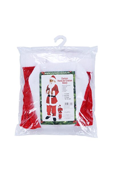 Flippy ® Santa Claus Costume for Boys, 4-6 years, 5 pieces, Velvet