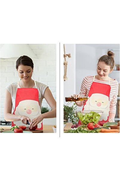 dalip Craciun Apron, Dalip, Model 1, Textile Material, 72x52cm, Red/Black