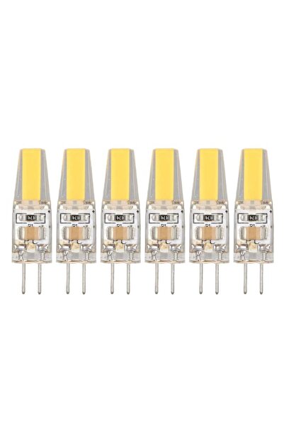 Generic Luqeeg 6Pcs G4 Lamp Bulb Set, Energy Saving 6W 500LM COB LED Bulb, Ex...