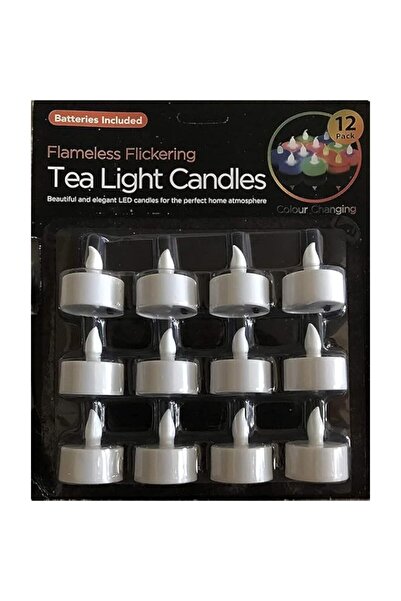 Generic 12 pcs/set Led flickering battery operated tea light