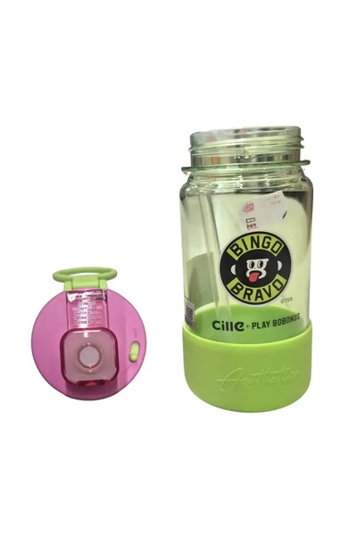 Bingo Bravo Student Water Bottle – Multicolor with Handle & Adjustable Strap | Leak-Proof & BPA-Free