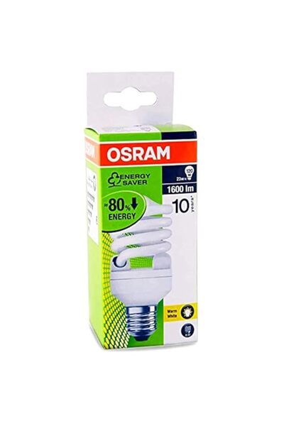 Generic مصباح فلورسنت مدمج من أوسرام دولوكس ستار ميني تويست، 23 واط دافئ، عبو...