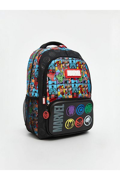 LC Waikiki ACCESORII LCW SEZON NOU Geantă de școală pentru băiat cu imprimeu Marvel