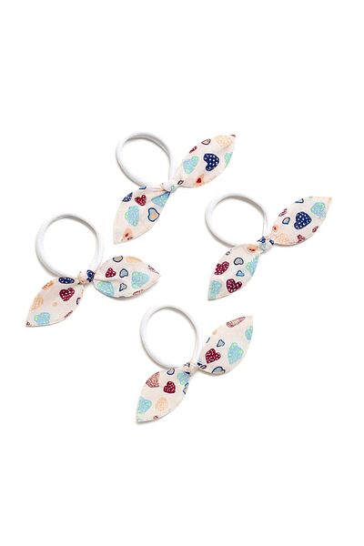 SeaBubbles Rabbit Ear Elastic Buckle 4 Pieces Standard White