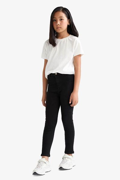 DeFacto Înapoi la școală Skinny Fit Black Girl's Jean Pant E5875A8/BK27