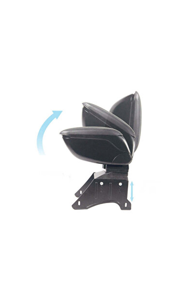 AutoZet Universal armrest with metal support, black color