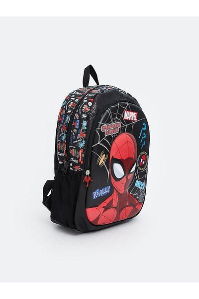 LC Waikiki ACCESORII LCW SEZON NOU Geantă de școală pentru băiat cu imprimeu Spider-Man
