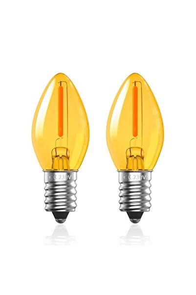 Generic 0.5W E14 LED Vintage Light Bulb Warm White,C7 Salt Lamp Bulb Candle S...