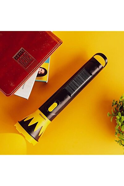 Generic Krypton Rechargeable LED Torch with Solar Panel- KNFL5159