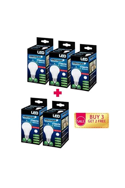 Generic LED Bulb, Non-Dimmable, 1080 Lumen, Day-Light White (6500), 12W = 75W...
