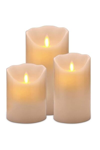 Generic Amerteer Flameless Candles, Realistic LED Set, Warm White Glow, Flick...