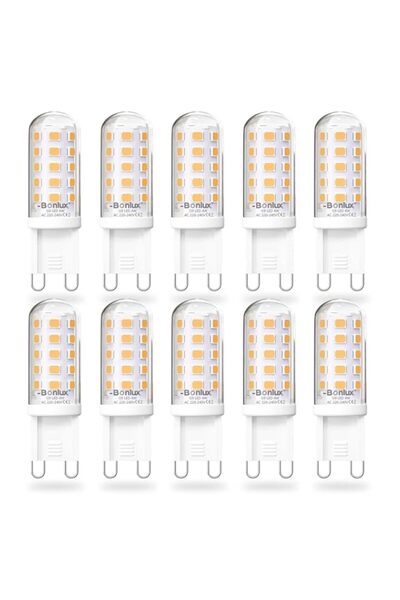 Generic لمبات LED من Bonlux G9 باللون الأبيض الدافئ 2700 كلفن، لمبة LED كبسول...