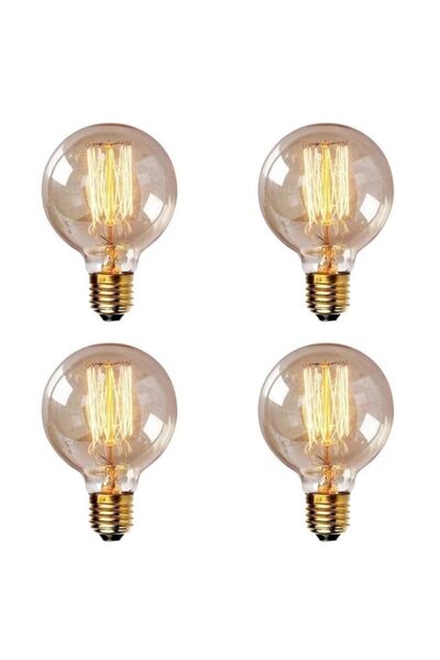 Generic Large Decorative Light Bulb G80 220V 40W Edison Round Light Bulb E27 ...