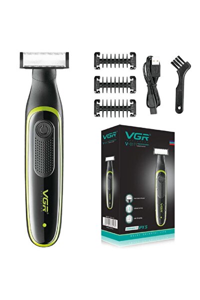VGR Waterproof Hair Trimmer Body Shaving Machine Face Razor Rechargeable Beard Trimmer V-017