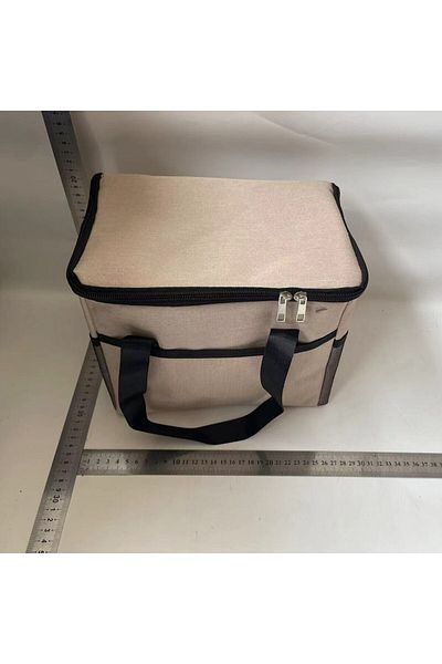 Teo Geanta Termica pentru Pranz, Compartimente Telefon si Tacamuri, Multifunctionala, Impermeabila, 24x