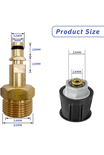 Choice MULTI High Pressure Washer Quick Connect Adapter for Karcher -K7 Serie...