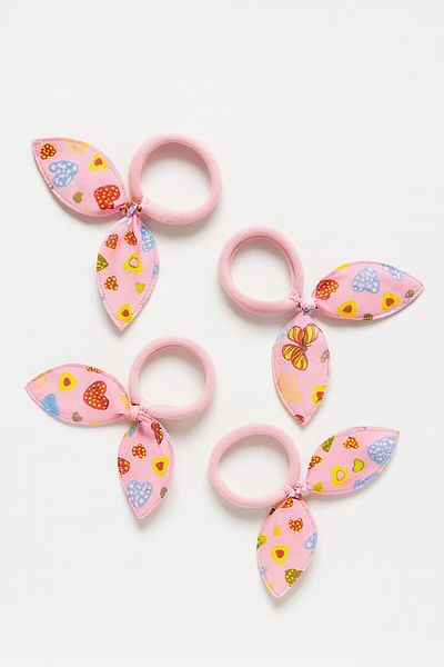 SeaBubbles Rabbit Ear Elastic Buckle 4 Pieces Standard Pink