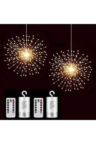 Generic PXB 2 Pack Starburst Sphere Lights,200 Led Firework Lights, 8 Modes D...