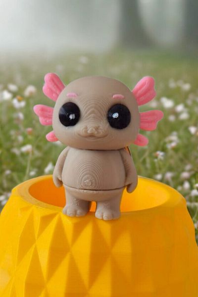 CESTOPİENO Axolotl Moving Bag Ornament / Keychain - 1 Piece