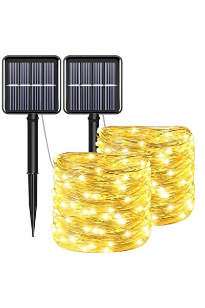 Generic Solar Christmas String Lights Warm White Outdoor Waterproof 72ft 100 ...