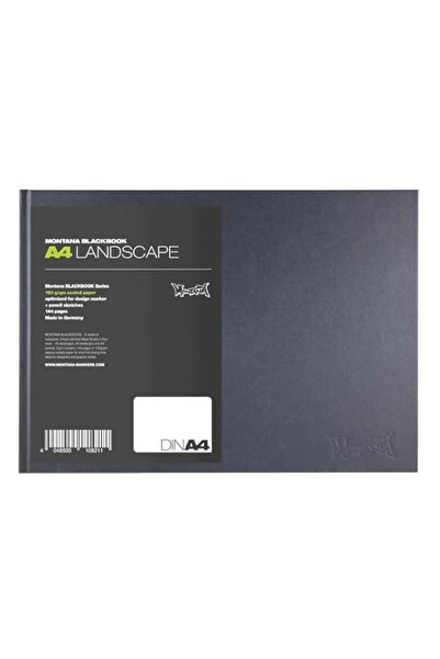 Generic Montana Cans Sketchbook, 12" x 8-1/2", Landscape Sketch Book,Black