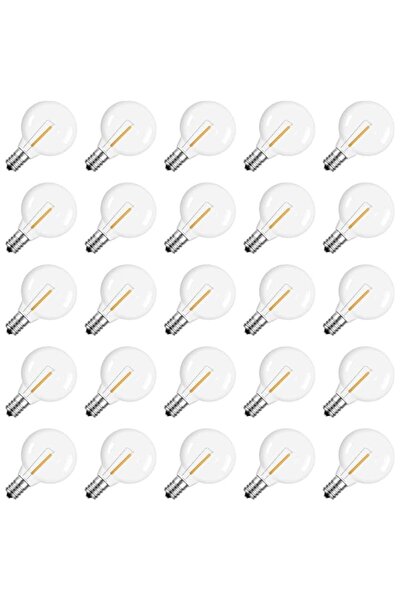 Generic لمبات إضاءة بديلة من خيوط التنجستن SYOSI G40، قاعدة لولبية E12، مقاوم...