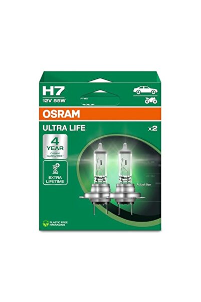 Generic مصباح هالوجين أوسرام ألترا لايف H7، 64210ULT-2HB، صندوق معلق (عبوة من...