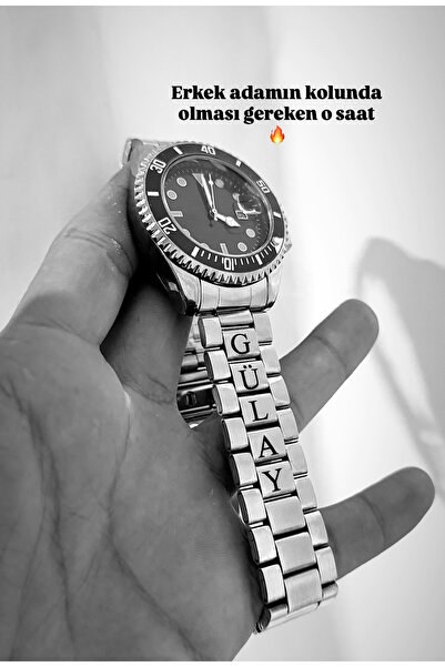 Çelik Kordon İsimli Erkek Kol Saati - En Güzel Hediye