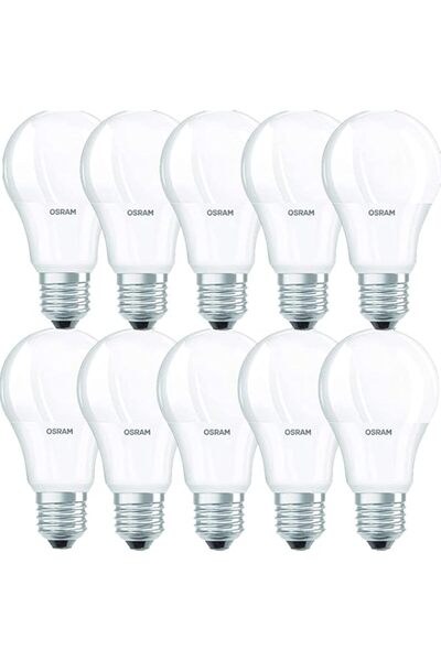 Generic لمبة ليد أوسرام E27 فئة A، 8.5 واط/6500 كلفن، لون أبيض بارد (عبوة من ...
