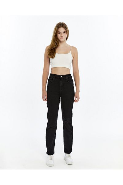 FİDAN FASHİON Fdn Pipe Leg Black Pants