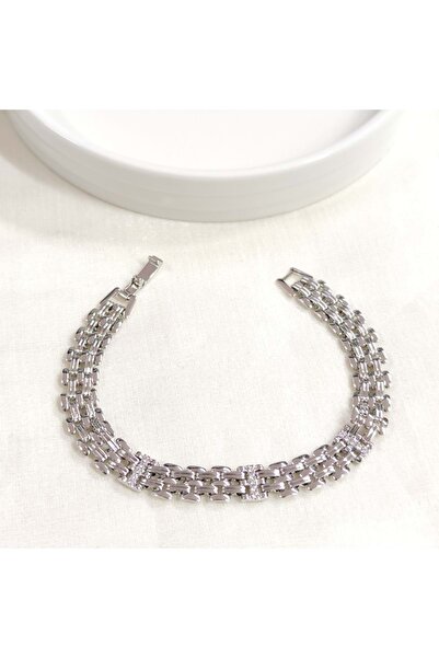 Güler Yüzlü Silver سوار XUPING 9 ملم أبيض 19 سم