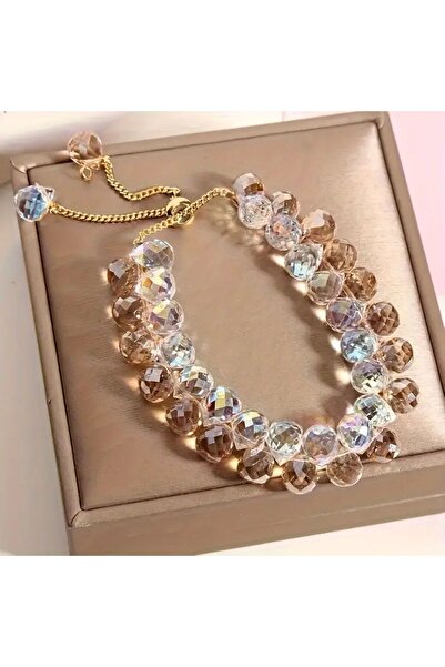 Minnoş Dükkan Kristal Örgü Bileklik