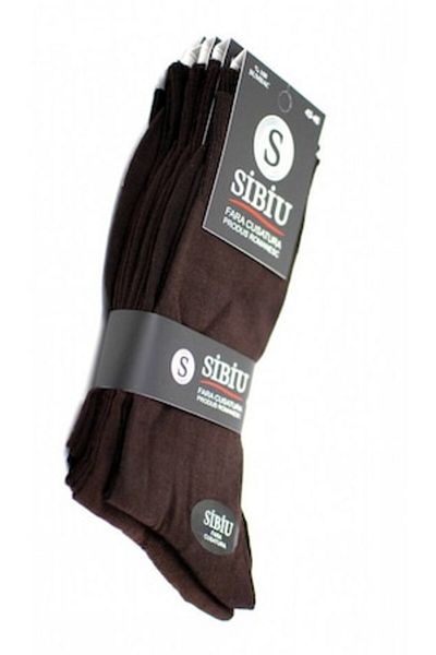 OEM Cotton Men's Socks, Seamless, 5 Pairs, Brown 43-46