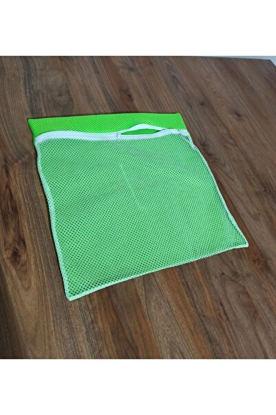 Evvano Green - Zippered - Delicate Laundry Slippers Shoes Washing Net Large Size