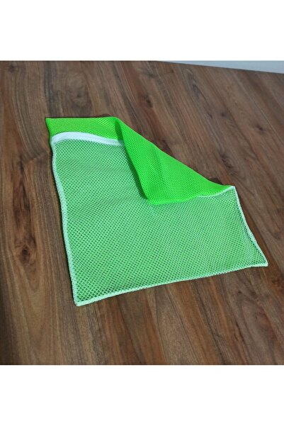 Evvano Green - Zippered - Delicate Laundry Slippers Shoes Washing Net Large Size