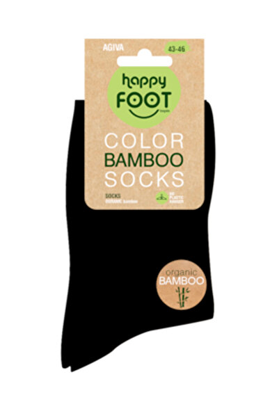 Agiva Men's Socks, Bamboo, Black, 43-46 EU