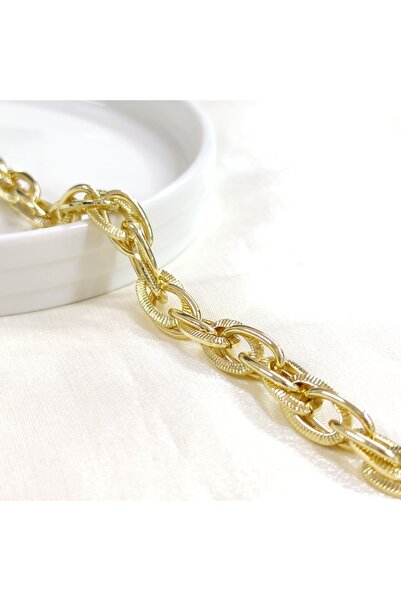 Güler Yüzlü Silver XUPING HALKALI HALLOW BİLEKLİK GOLD 20 CM