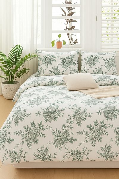moke e ticaret Double Duvet Cover Set with Rubber Sheets