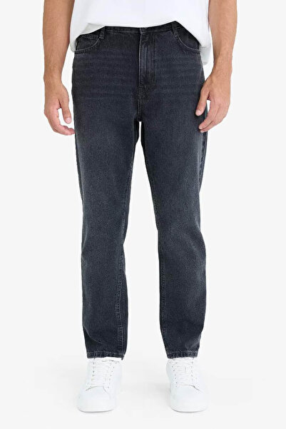 DeFacto 90's Slim Fit Siyah Erkek Jean Pantolon D8587AX/NM40