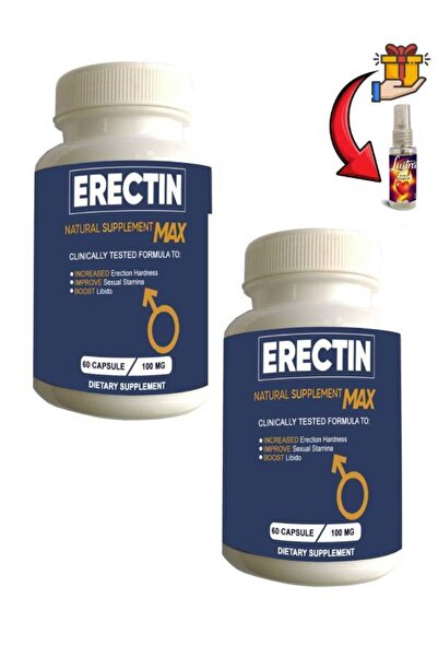Breeze Erectin Max Erkeklere Özel Geliştirme 60'lı Destekleyici x 2 adet+Lust...