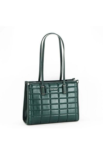 David Jones Dark green bag with print 6842-5 11