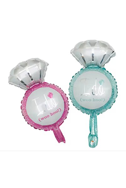 Flippy Metallic Foil Balloon, Flippy, Mini Wedding Figurine, Engagement Ring Model, Proposal Theme, 46x23 c