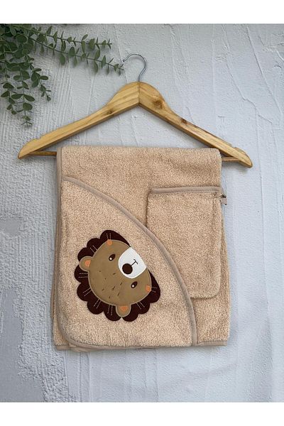 Minim Woven Hooded Towel Unicorn Set of 2