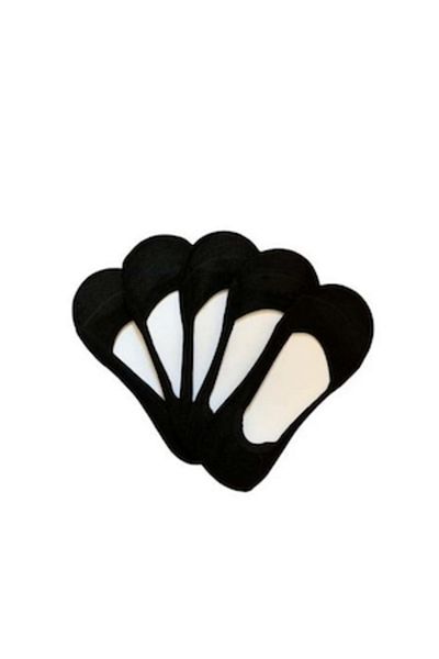 OEM Set 5 pairs black socks, short ankle, men, size 40-44